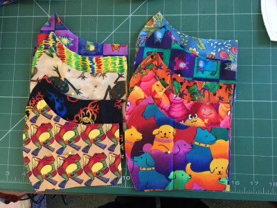 An array of colourful children's masks.