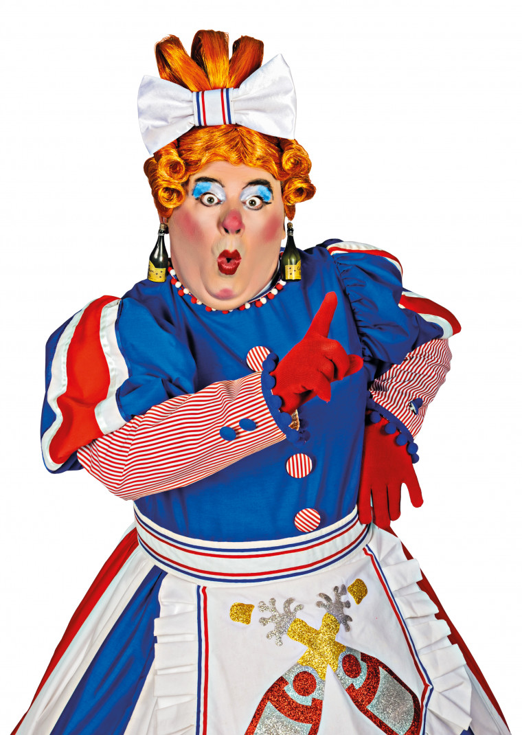 Nick Wilton dressed as a Dame