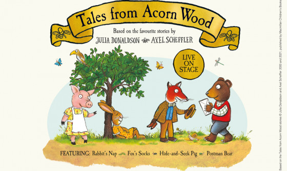 The character of tales from acorn wood sat by a tree