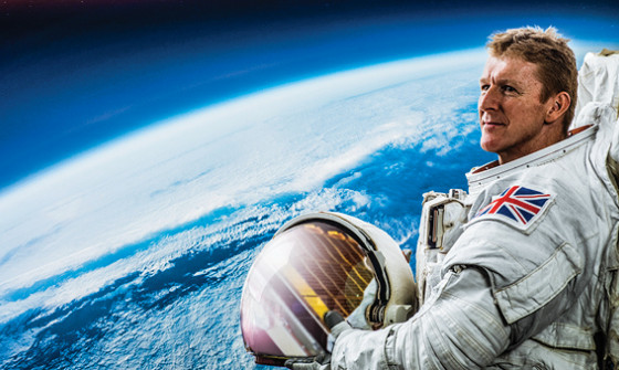 Astronaut Tim Peake in space