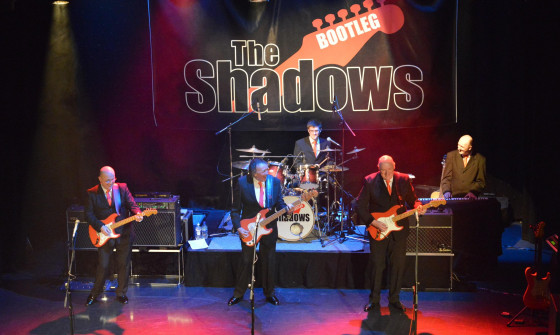 The Bootleg Shadows on stage