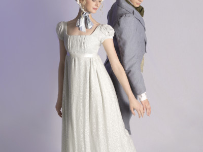 Elenor and Edward dress in period dress. There hands meet.