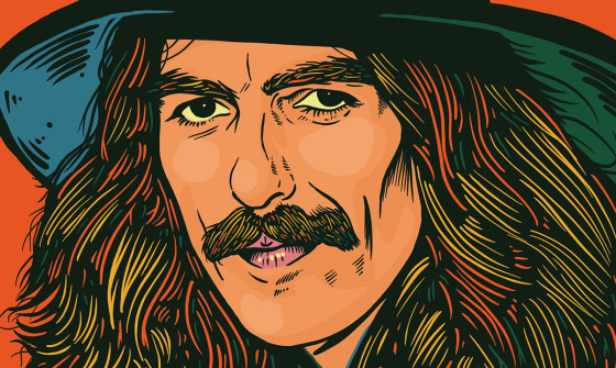 Cartoon picture of George Harrison